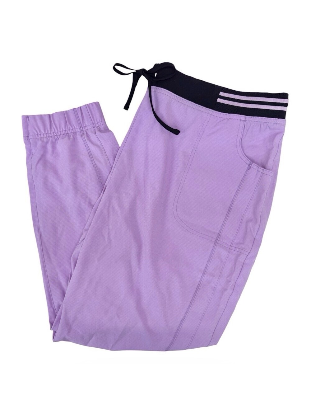 (RF) NWT HeartSoul Break On Through Scrub Pants Womens 2XLP Petite Lilac Jogger